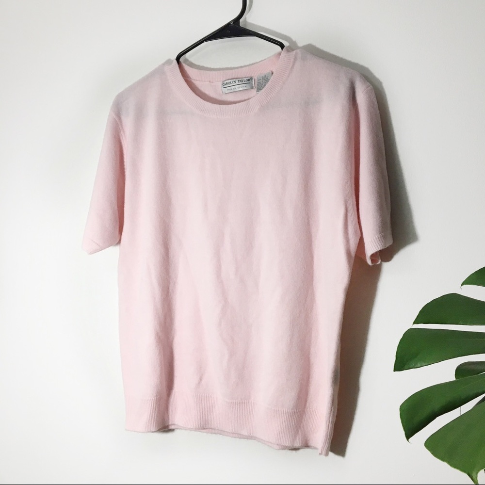 Carolyn Taylor Pink Short Sleeve Size L